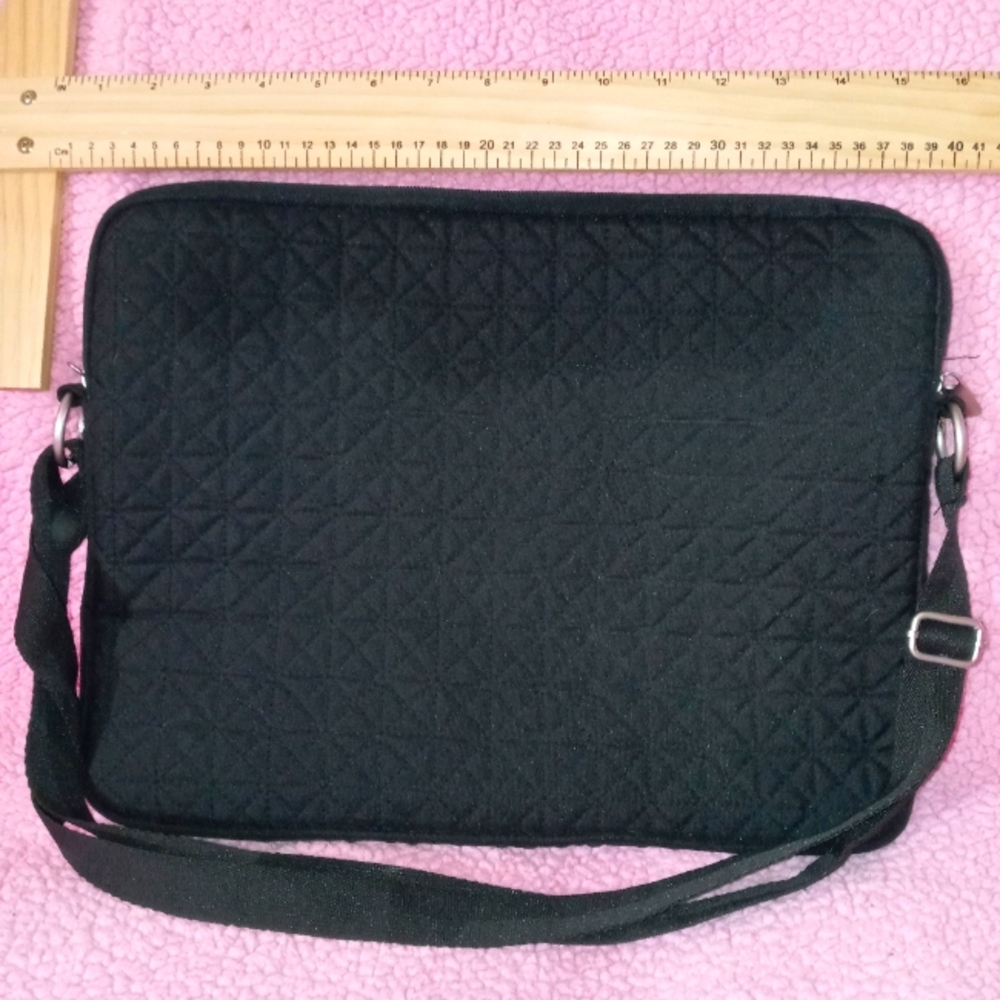 Black laptop soft bag